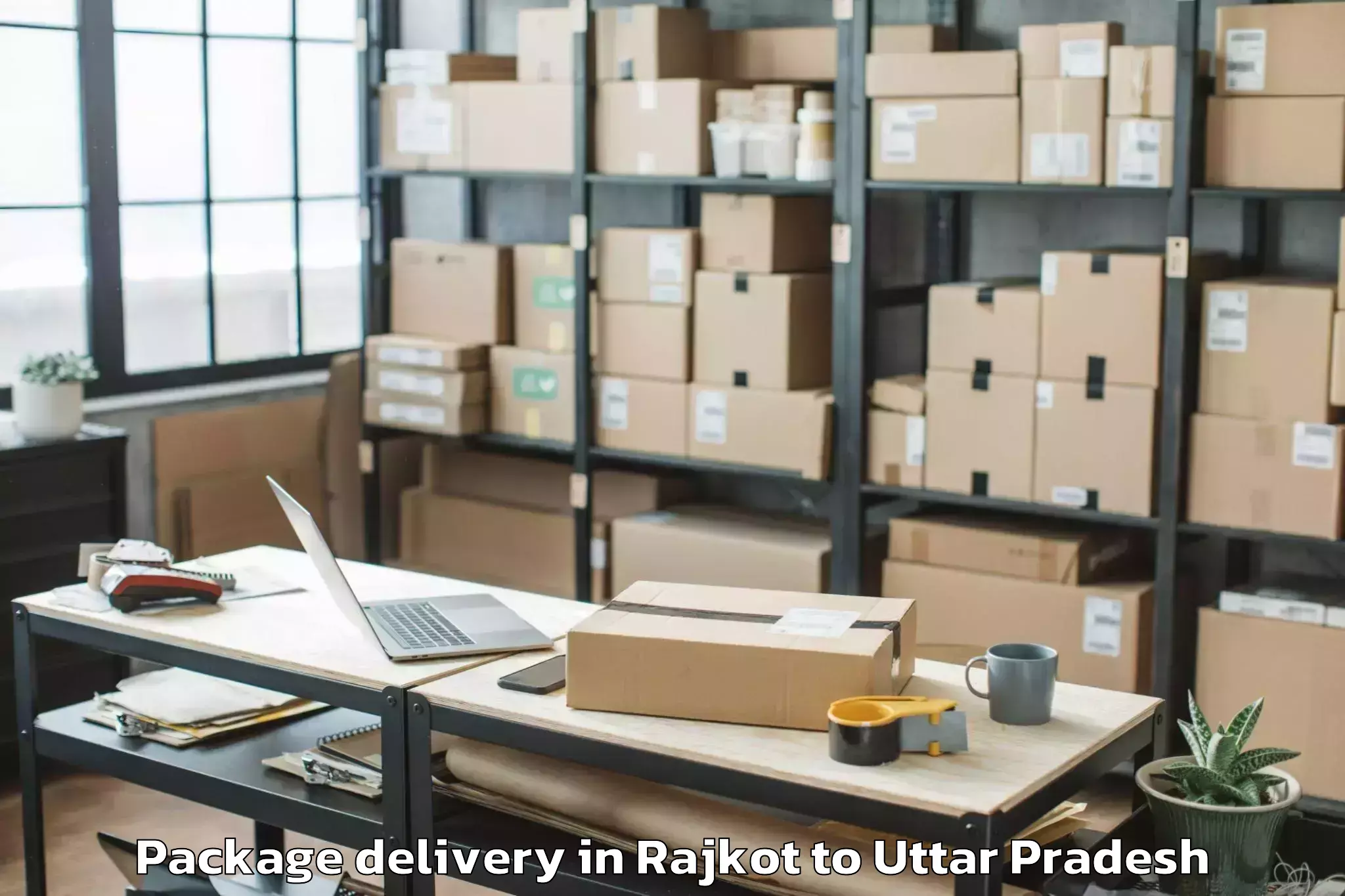 Hassle-Free Rajkot to Itava Package Delivery